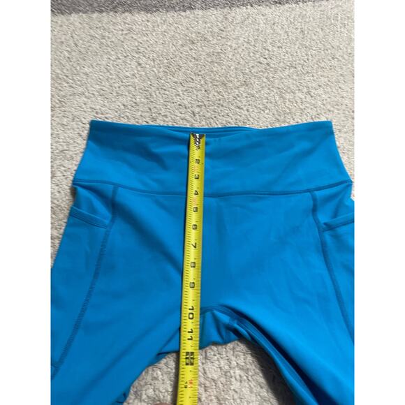 Mono B Womens Large Sweetheart No Front Seam High Waisted Leggings Blue MSRP $48 - Picture 6 of 13